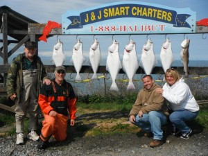 Mike and Tauyna Peck and Bob Holshouser had a great time halibut fishing today!
