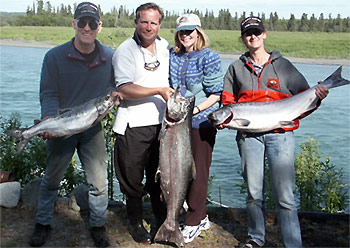 Alaska River Salmon Fishing