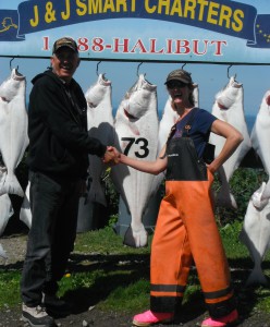 Captain Sarah with Terry