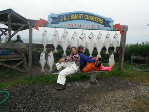 Deckhand Cheyenne and Captain Sarah pose for a photo from today's trip!