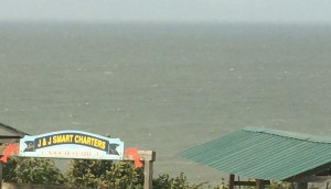 No fishing with these 8-foot seas!