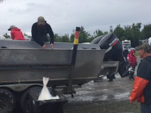 Captain Jabba and Dekchand Roger Offloading Halibut