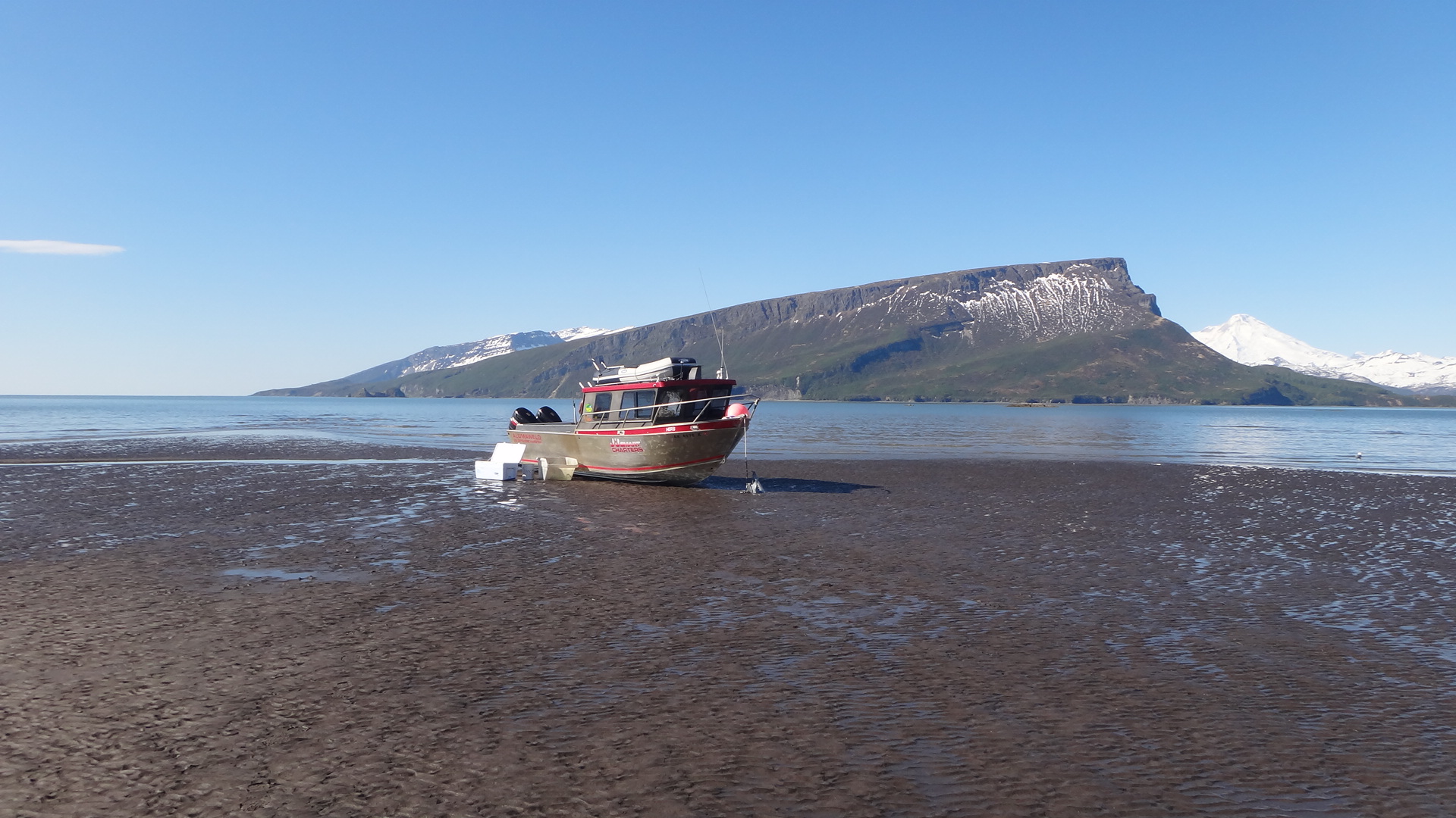 One of our boats near the shore