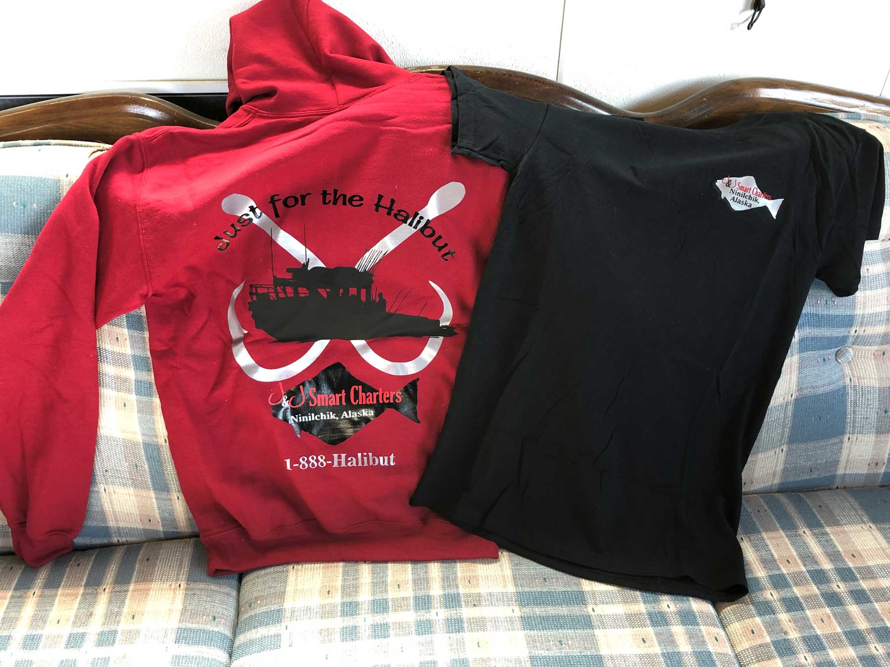 Shirt and hoodie with J&J logo