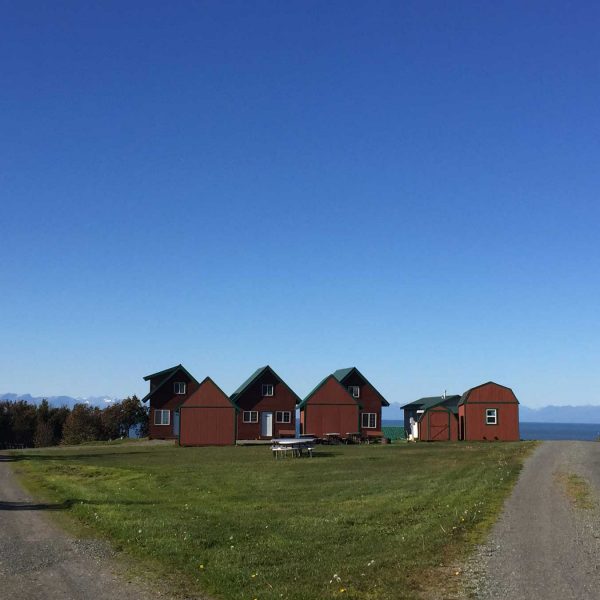 Photo of our cabins from a distance