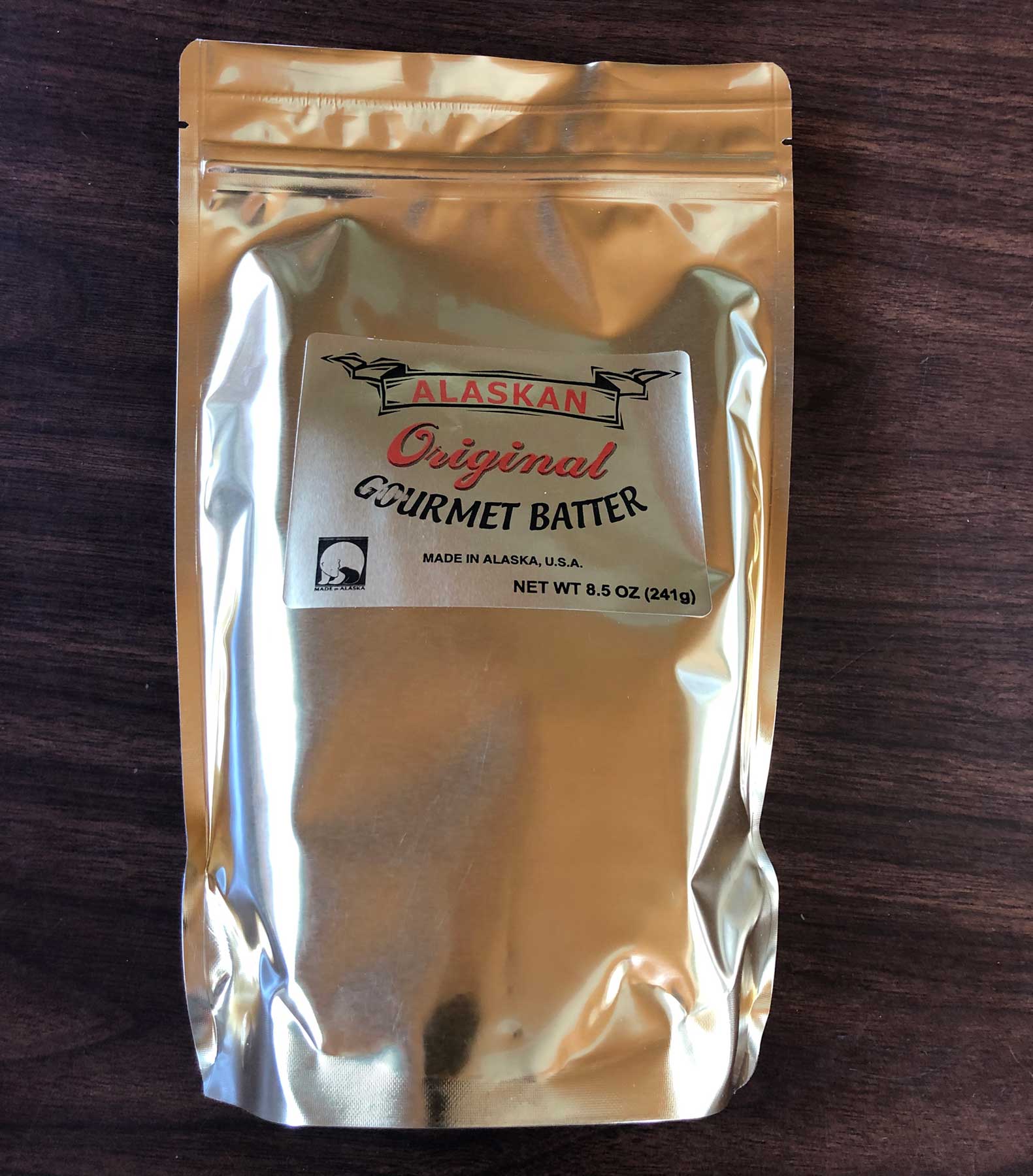 Package of fish batter