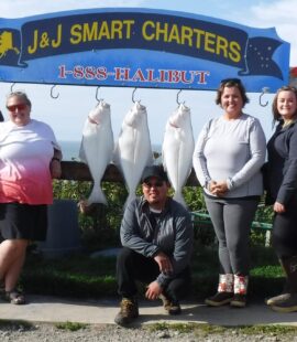 collum and alakayak parties with their catch