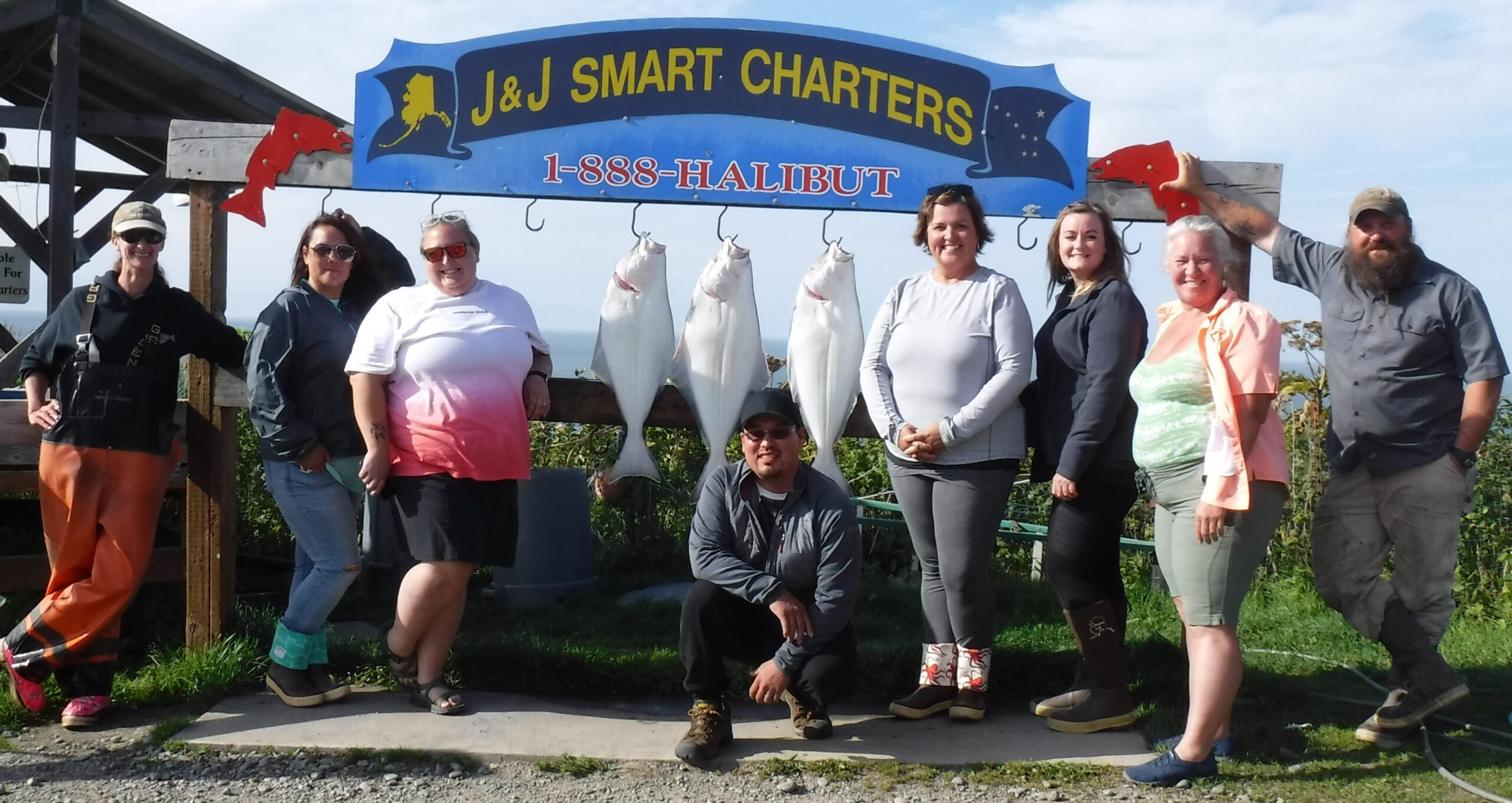 collum and alakayak parties with their catch